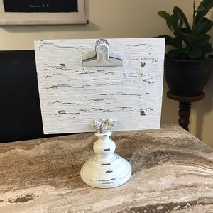 White Picture Stand/ Holder for 4x6